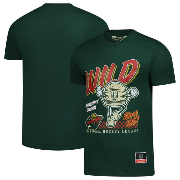 Men's Mitchell & Ness Green Minnesota Wild Local Food T-Shirt