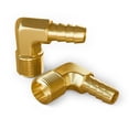thumbnail image 1 of Hose Barb to Macho NPT Codo de 90 grados de 3/8 a 1/4 pulgadas, 1 of 8