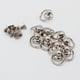 thumbnail image 4 of 10 Juegos de Tachuelas de Junta Tórica con Botón de Cabeza Redonda de 10 Mm, Remaches de Tachuela Roscados para Hebilla de Cartera Plata Soledad Remaches de tornillo de anillo, 4 of 10