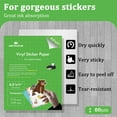 MECOLOUR Premium Printable Vinyl Sticker Paper Transparent 20 Sheets
