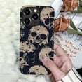 thumbnail image 5 of FKBRCL4U Compatible with iPhone 13 Pro Max Case, Shades Gray Beige Skulls Pattern for Girl Full Body Design Soft Silicone Drop Shock Scratch Protection for iPhone 13 Pro Max, 5 of 7