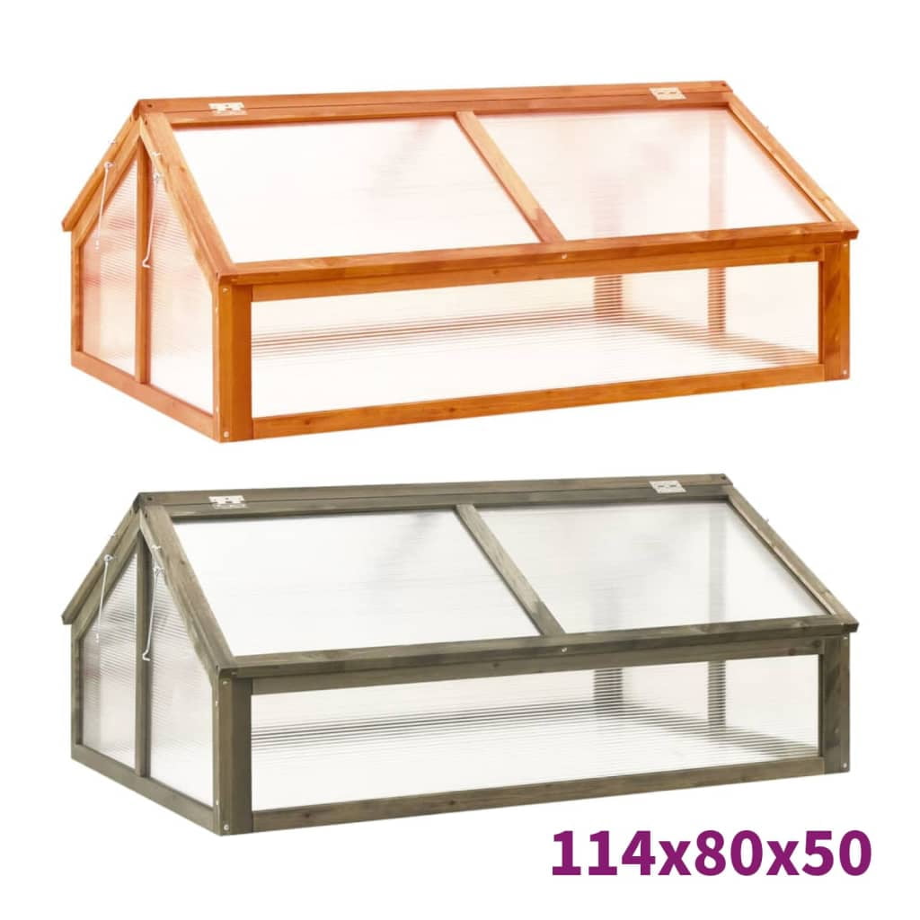 vidaXL Greenhouse Outdoor Grow House Green House for Plant Growing Firwood