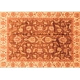 thumbnail image 1 of Ahgly Company Machine Washable Indoor Rectangle Oriental Orange Traditional Area Rugs, 3' x 5', 1 of 4