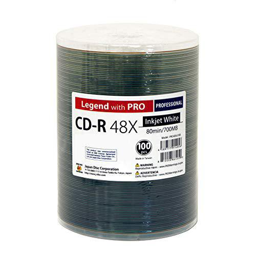 100 Pack Professional CD-R Legend with Pro Taiyo Yuden TY