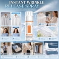 thumbnail image 5 of Instant Wrinkle Release Spray for Clothes, Anti Static Fabric Spray, 150ml Travel Size, Wrinkle Remover for Shirts Dresses(2Pcs), 5 of 6