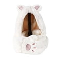 thumbnail image 2 of Bufanda con capucha Baoblaze 3 en 1 para mujer Blanco, 2 of 7