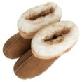 thumbnail image 5 of Jessica Simpson Girls Microsuede Super Soft Bootie Slippers with Indoor Outdoor Sole, 5 of 9