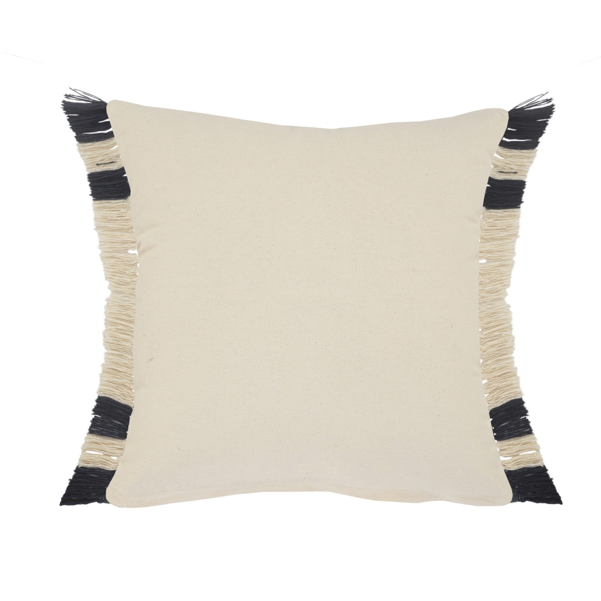 Harlow Hill Ensign Blue/White/Linen Striped Modern Cotton Polyfilled Throw Pillow Set of 2, 20" x 20"