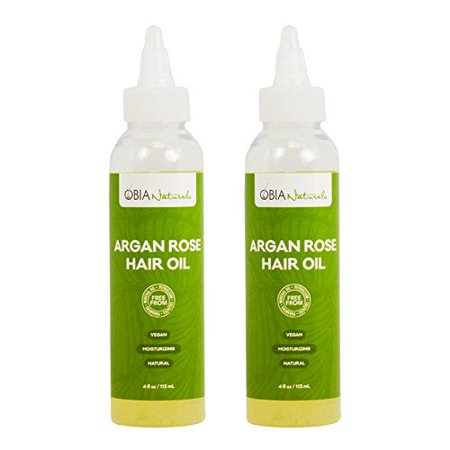 Obia Naturals Argan Rose Hair Oil 4oz Pack Of 2 Walmart Com
