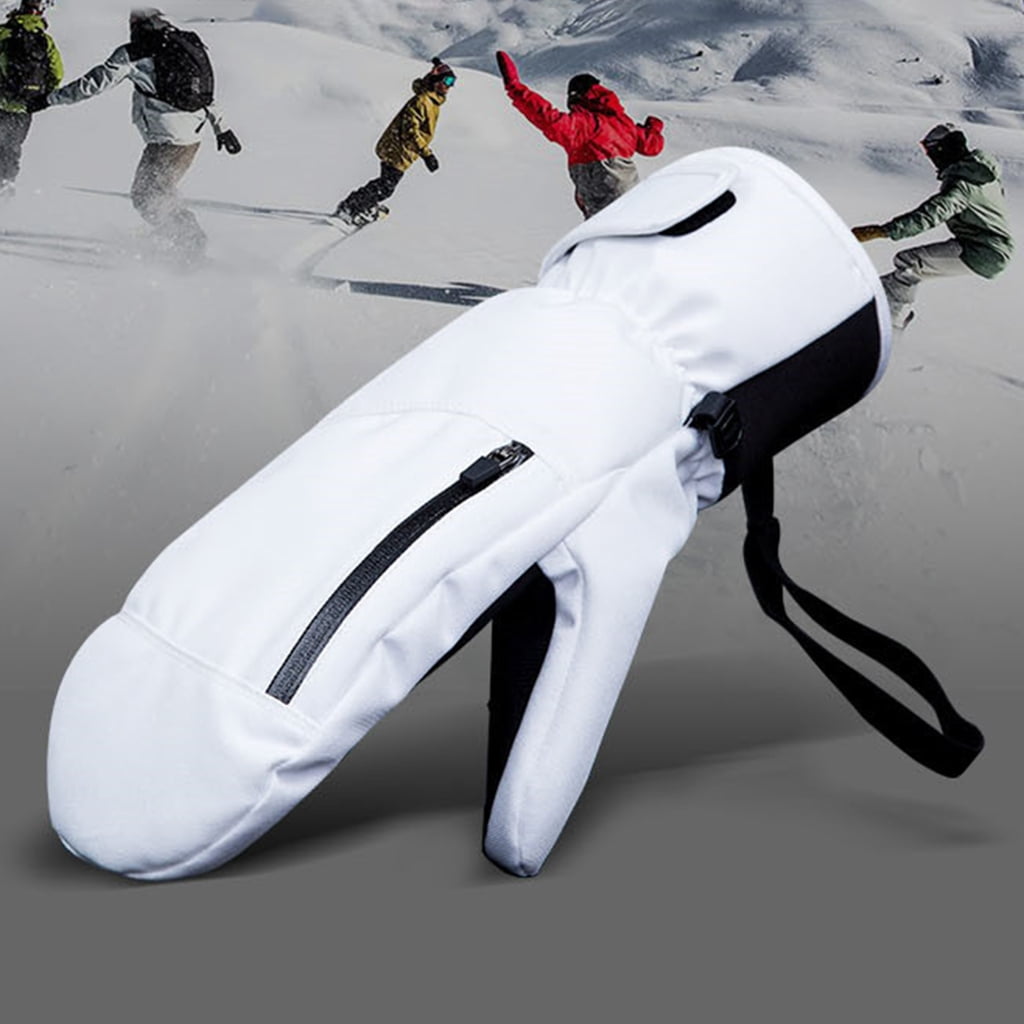 Touchscreens Gloves Winter Ski Gloves Waterproof Snowboarding Ski Gloves Thermal Thick Gloves with Pocket for Men Women