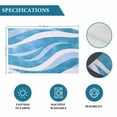 thumbnail image 7 of Placemat Blue White Wave Abstract Art Placemats for Dining Table Modern Lines Texture Washable Table Mats for Party Kitchen Dining Decoration, 7 of 7
