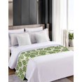 thumbnail image 4 of Xipuska Green Spring Floral Bed Runners for Cal King Size Bed, Decorative Bed Throws for Foot of Bed, Pastoral Flower Rustic Bed Runner Sofa Throw Bedding Scarf Protector Slipcover for Bedroom/Hotel, 4 of 6