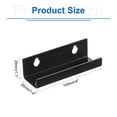 thumbnail image 2 of Uxcell Acrylic Record Wall Mount Holder, 4 Inch Vinyl Record Shelf Display Floating Shelves, Black, Pack of 4, 2 of 7