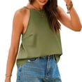thumbnail image 6 of Sleeveless Solid Color Women Halter Casual Tank Tops Camisole, 6 of 6
