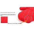 thumbnail image 4 of Manopla acolchada ignífuga para cocina y barbacoa, protección contra quemaduras, antiescaldado para horno y aislamiento térmico, color rojo, paquete de 2, 4 of 5