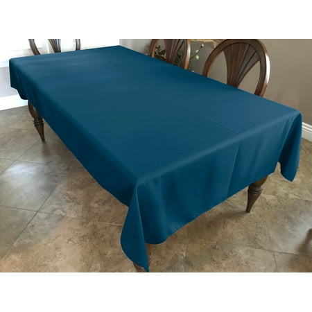 

Polyester Poplin Gaberdine Durable Tablecloth Solid Dark Teal