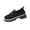 Black, variant on Xfvqtps Womens Metal Buckle Knit Loafers Casual Shoes Thick Sole Flats for Women Breathable Mesh Slip on Shoes Comfortable Everyday Shoes Gray