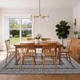 thumbnail image 3 of FairOnly Non Slip 4'x6'Geometric Area Rug for Living Room Bedroom Machine Washable Low Pile Non Slip Rug for Kitchen Dining,Black Grey, 3 of 8