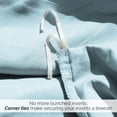 thumbnail image 6 of Neutral Solid Color 3-Piece Duvet Cover Set by Southshore Fine Linens, 6 of 9