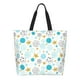 thumbnail image 1 of Disketp Gold Stars Blue Dots Pattern Bolsa Tote Estampada para Mujer, Bolso de Hombro y de Mano para Compras y Viajes, 1 of 8