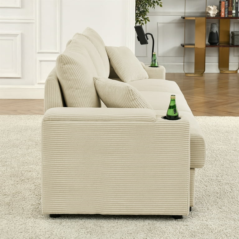 Miekor Furniture Modern 7 seats Sofa set with Storage, Deep Seat 