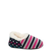 DF by Dearfoams Girls' Sweater Knit Shootie Slippers