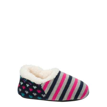 

DF by Dearfoams Girls Sweater Knit Shootie Slippers