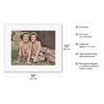 thumbnail image 2 of Young Hawaiian Sisters - Hula Dancers - Vintage Hand Colored Photograph c.1935 - Fine Art Rolled Canvas Print 11in x 14in, 2 of 4