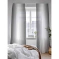 thumbnail image 3 of Sheer Curtains 84 Inches Long 2 Panels Set for Living Room, Grey White Semi Sheer Curtains for Windows, Gray Farmhouse Modern Rustic Voile Window Treatments Rod Pocket Curtain, 3 of 7