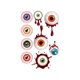 thumbnail image 1 of 2pcs New Halloween Window Stickers, Large Scary Demons Stickers for Halloween Party Decoration, Bloody Hands and Feet DIY Stickers for Glass Family Sc, 1 of 5
