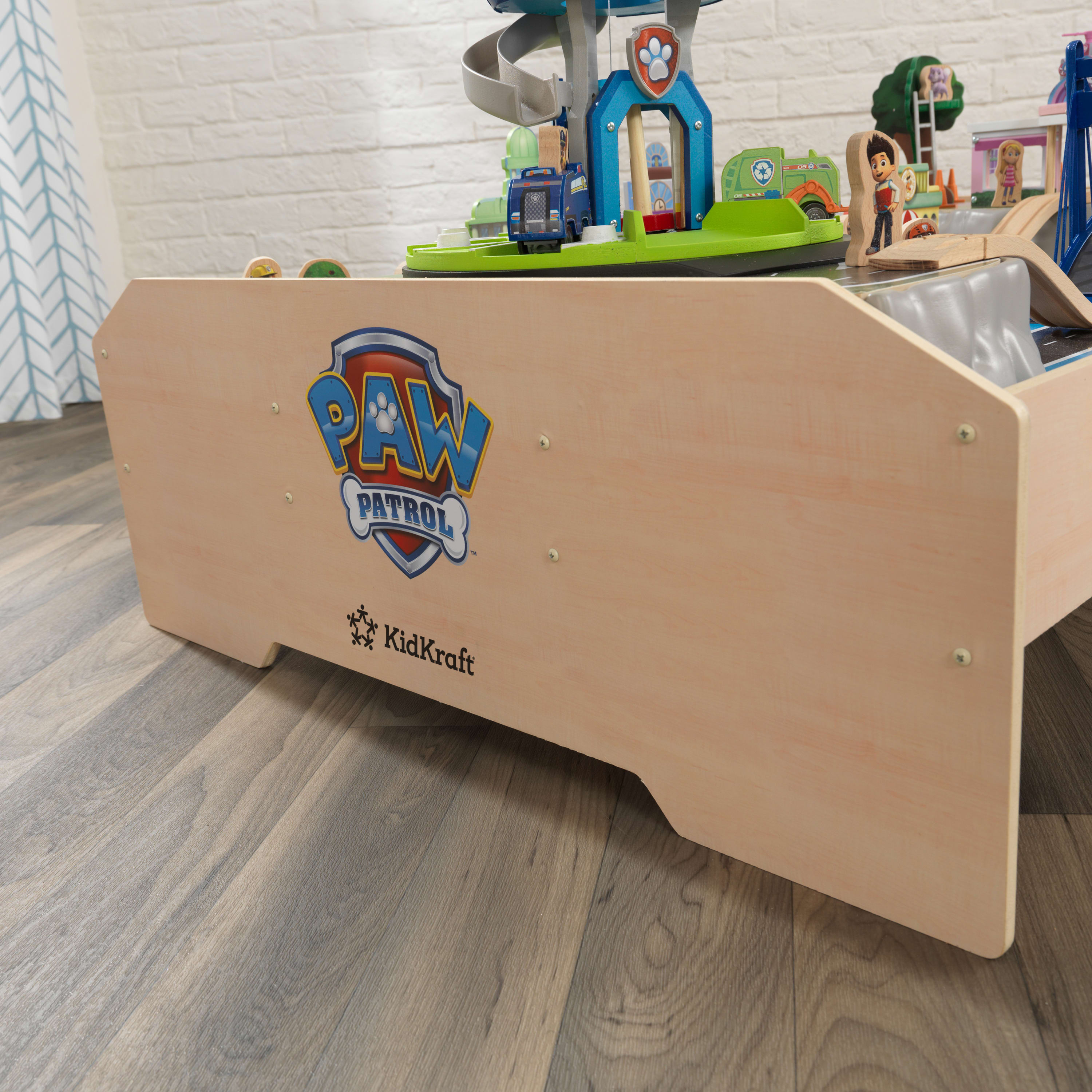 KidKraft PAW Patrol Adventure Bay Wooden Play Table with 73 Accessories - image 5 of 10