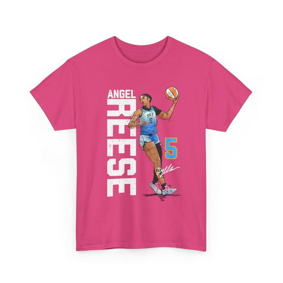 Angel Reese #5 Women Basketball Unisex Cotton Tee