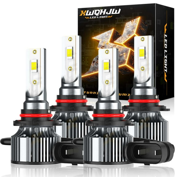 9005 HB3 LED Headlight Bulbs 6500K White Bright 4X For GMC Sierra 1500 6.0L 2004