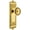Gold, variant on Grandeur Soleil Door Knob with Windsor Plate