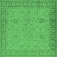thumbnail image 1 of Ahgly Company Indoor Square Oriental Emerald Green Industrial Area Rugs, 3' Square, 1 of 4