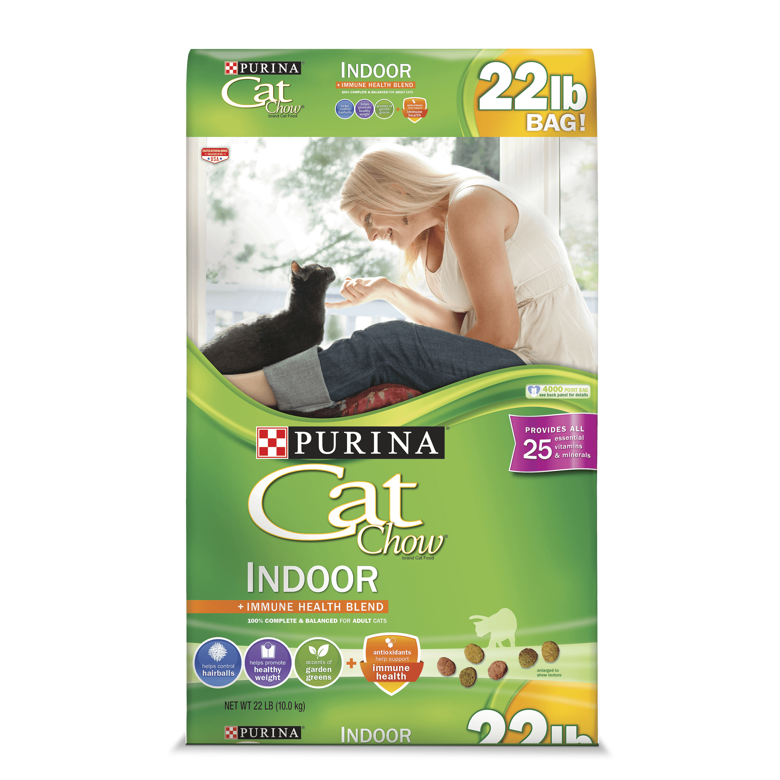 NEW Purina Cat Chow Indoor Adult Dry Cat Food 22 Lb ...