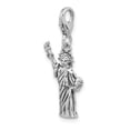 thumbnail image 6 of Auriga 925 Sterling Silver Antiqued Rhod-plated 3-D Statue of Liberty Charm for Women(L- 29.25mm, W- 10.5mm), 6 of 6