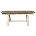 thumbnail image 2 of Homestead Collection Plank Style Bench, Ready to Finish, 45 Inch w/ Buckskin Upholstery, 2 of 4