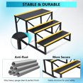 thumbnail image 3 of YUSAZENS RV Pool Step with Single Handrail, Portable Pool Ladder for RV Camper Trailer Above Ground Pool Access Yellow 3Steps, 3 of 8