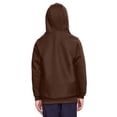 thumbnail image 2 of Youth Zone HydroSport™ Heavyweight Pullover Hooded Sweatshirt - SPORT DARK BROWN - M, 2 of 3