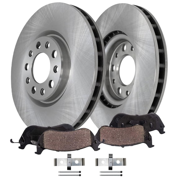 Detroit Axle - 12.64" inch Front Disc Brake Rotors Ceramic Brakes Pads for 2016-2020 Chevrolet Camaro