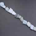 thumbnail image 1 of Xiao Hua 1 pieza de piedra natural cruda con perforaciones irregulares, pulsera de cuentas sueltas de piedra natural azul claro, accesorios de collar, 1 of 5