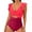 Z36Red, variant on Womens One Piece Swimsuit Cutout Ruffle Trim Bathing Suit Flattering Swimwear for Beach Pool Vacation White XL