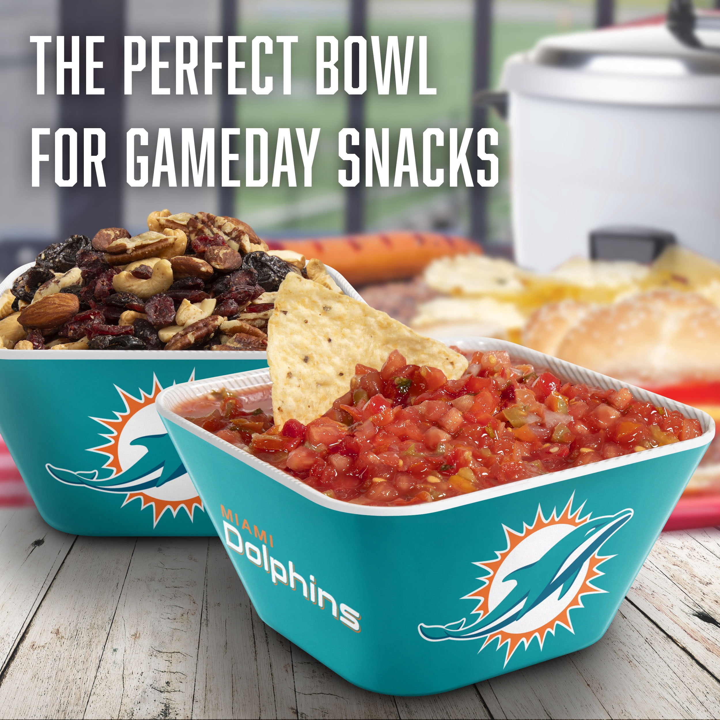 YouTheFan NFL Miami Dolphins Small Snack Bowl