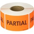 thumbnail image 1 of Tape Logic Aviditi Tape Logic 2"" x 3"" "Partial"" Adhesivo de advertencia rojo fluorescente para manipulación de envío, embalaje y mudanza (1 rollo de 500 etiquetas), 1 of 4