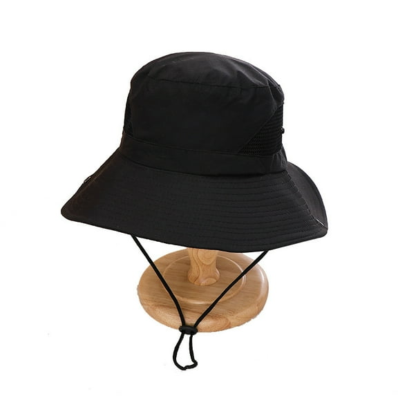 Quivnbaro Outdoor Sun Hat for Men Summer UV Protection Wide Brim Fishing Cap Breathable Hiking Travel Hat