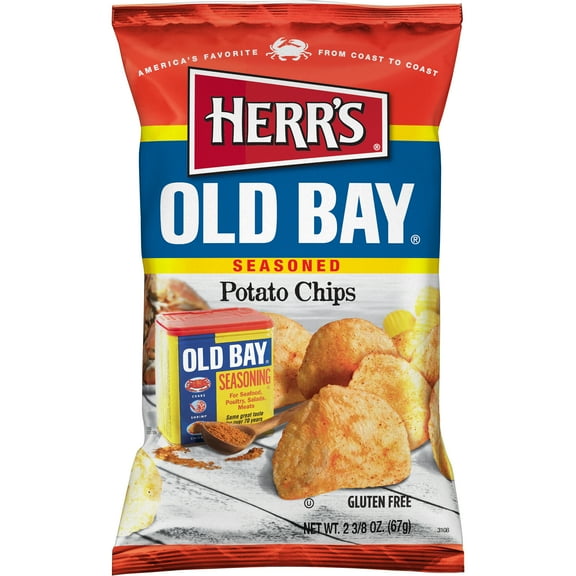 Herr's Seasoned Potato Chips Old Bay, 2.375 oz