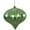 Celadon, variant on Vickerman 5.7" Emerald Shiny Onion Christmas Ornament, UV treated, Set of 3