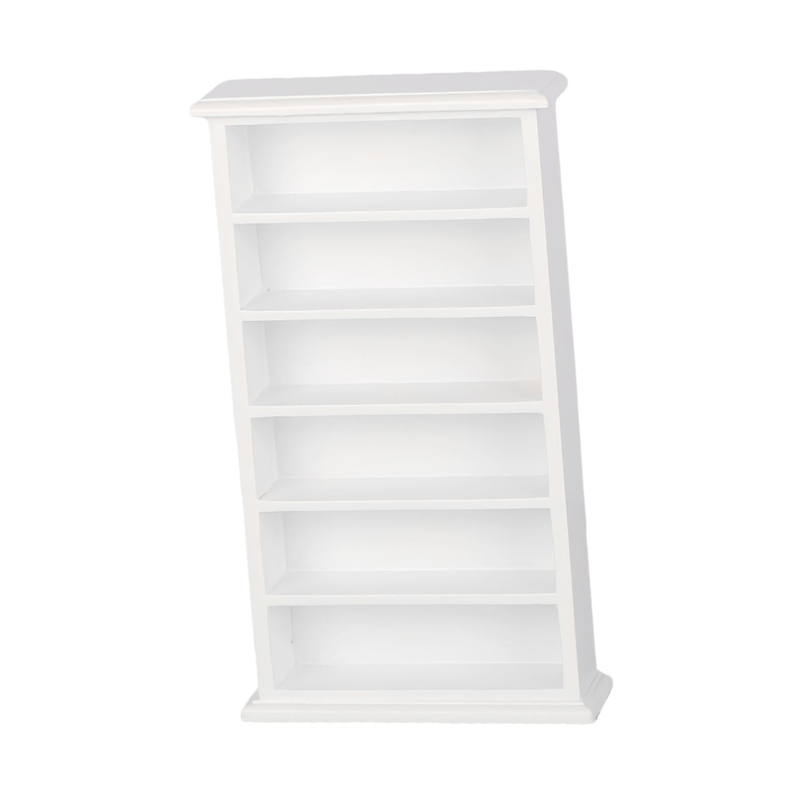 Armoire Miniature Blanche 1/12 – Étagère De Rangement Pour Maison De Poupée, Bibliothèque, Décoration, 2 Pièces