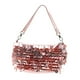 thumbnail image 5 of Bolso de mano con lentejuelas para mujer, con cremallera bajo el brazo y asa superior con cadena desmontable. rosa, 5 of 7